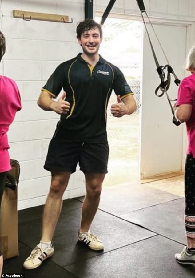 The missing personal trainer (pictured) had been on a boys' getaway but is believed to have left on foot sometime between 8pm and 10pm on October 4.