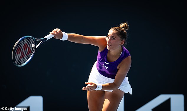 On Wednesday, Aiava secured a place in the third round of the Australian Open after beating Hungarian Panna Udvardy (pictured).