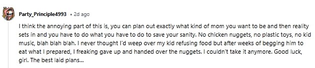 Although Isabelle seemed very confident in her plan, the video was ridiculed on Reddit by parents who were quick to point out that babies rarely behave the way you think they will.