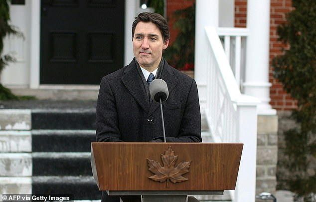 Canadian Prime Minister Justin Trudeau speaks during a press conference at Rideau Cottage in Ottawa, Canada on January 6, 2025. Trudeau announced his resignation and said he would leave office once the ruling Liberal Party elects a new leader.