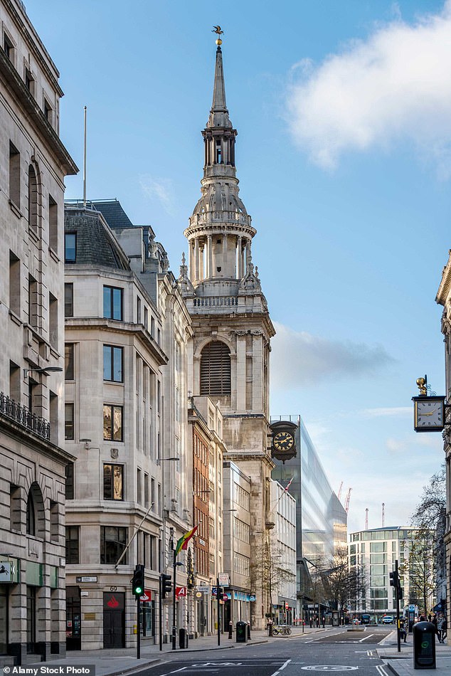 Traditionally, a cockney was someone born within earshot of the bells of St Mary-le-Bow in Cheapside (pictured). However, the influence of the accent has spread throughout the United Kingdom and even as far as Australia.