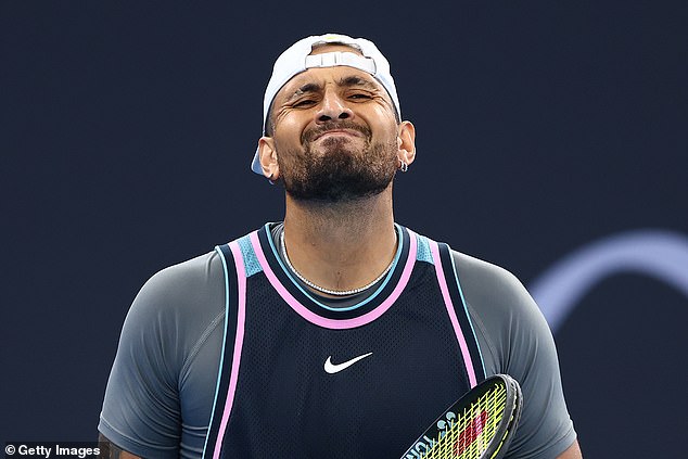 Kyrgios made his long-awaited return to the ATP Tour last week in Brisbane, but claimed he had suffered a grade one abdominal strain today.