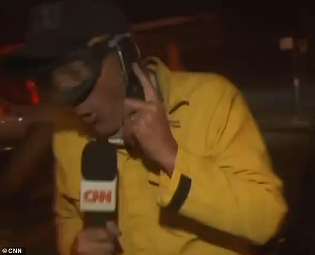 1736346428 778 Moment stunned CNN reporter is almost struck by LA wildfire