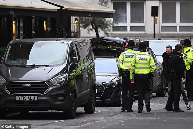 Regent Street in London is closed this afternoon as police evacuate the area following reports of a 'suspicious vehicle'