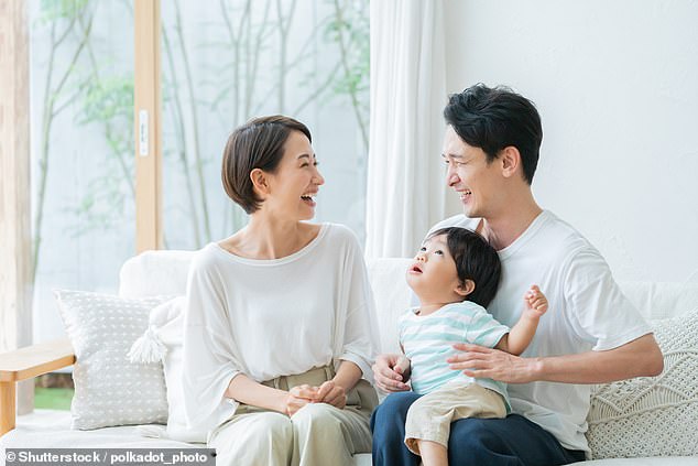 A young Japanese family. Hiroshi Yoshida, a professor at the Research Center for the Economy and Society of the Elderly at Tohoku University, says that after centuries of population decline, Japan will be left with only one child under the age of 14 in 2720.