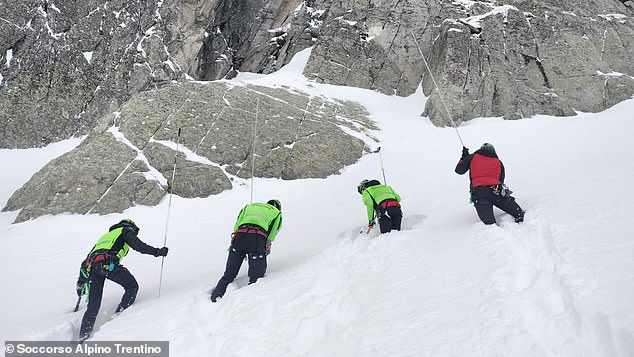 Rescuers confirmed that the search for the second climber would continue and that the families of both men had been informed.