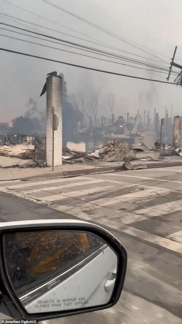 A CBS reporter captured the scenes of devastation in the once-bustling metropolitan center.