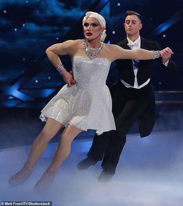 Vivienne and figure skater Colin Grafton on Dancing On Ice in 2023