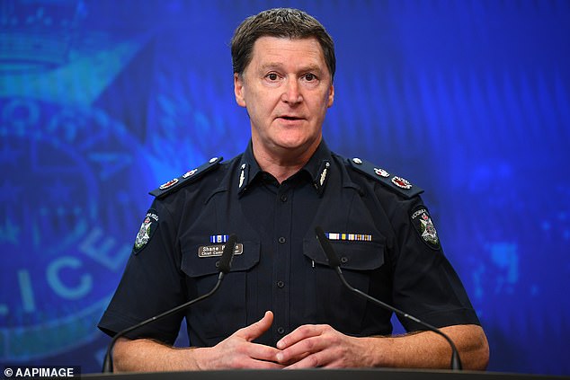 Chief Commissioner Shane Patton (pictured) called his alleged actions 