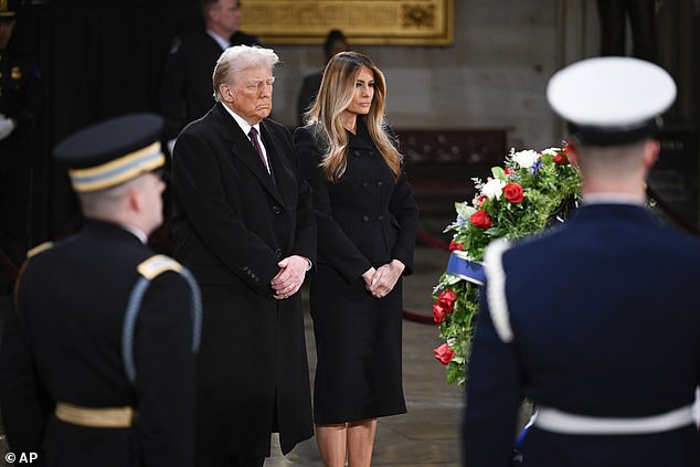 Trump will be in Washington DC on Thursday to pay his respects to grieving President Carter at his funeral