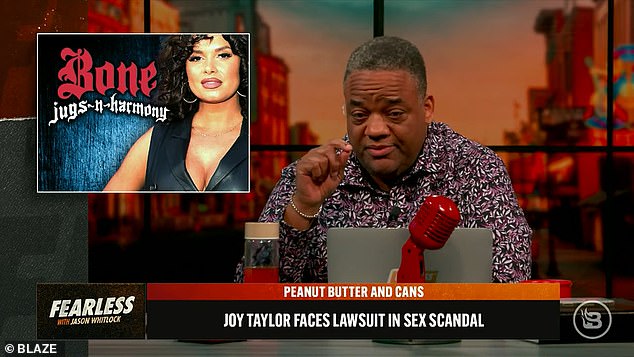 Conservative Christian podcaster Jason Whitlock took aim at both Smith and Portnoy while commenting on Joy Taylor's cleavage and 