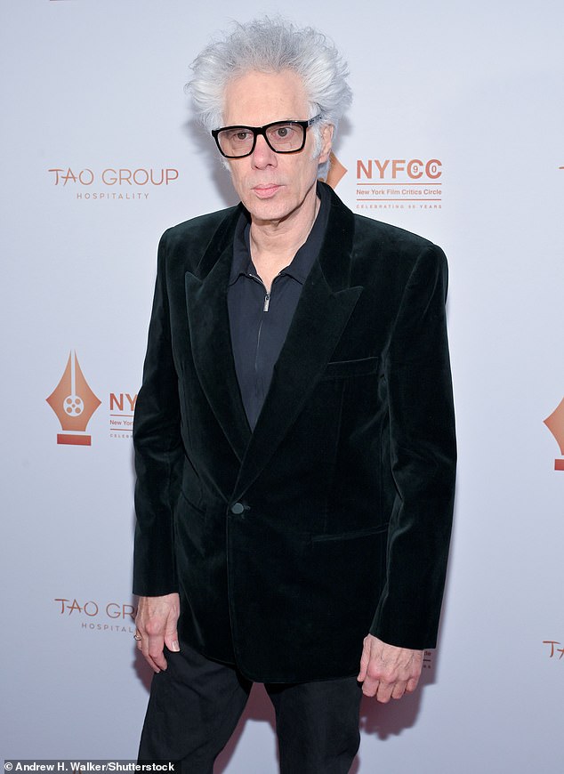 Director Jim Jarmusch, 71, wore an all-black ensemble and his signature silver hair.