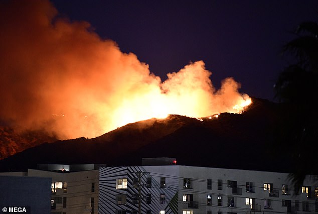 Hollywood Hills Now Burning, Raising Fears for Tourist Spots