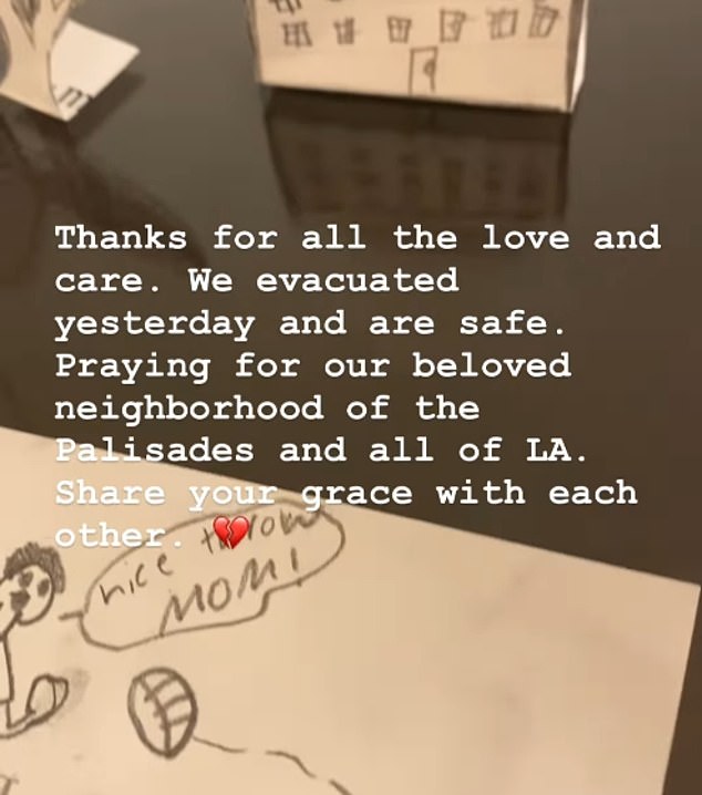 In another post, Lindsay confirmed that she and her family were 