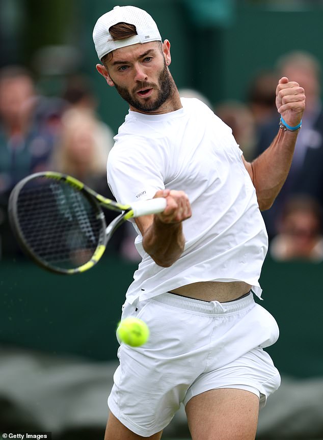 The Australian firebrand will face Britain's Jacob Fearnley (pictured) in his first match, with tough tests ahead if he advances against the world number 86.