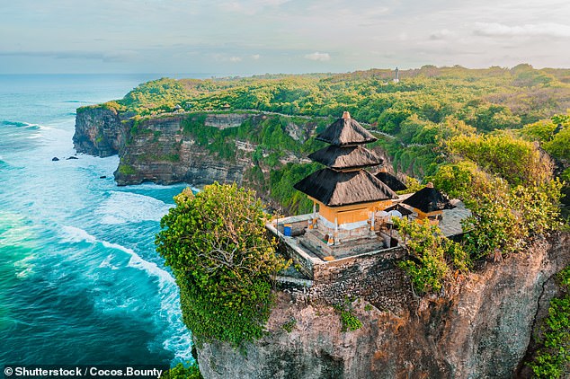 Bali (above) ranks third in the world destination ranking