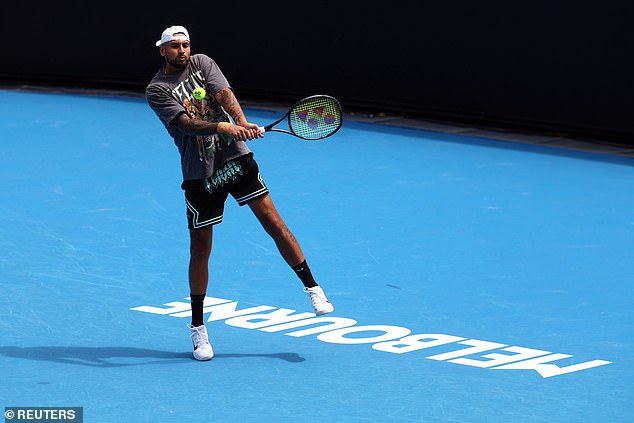 While fears have been raised over his fitness, Kyrgios has now given fans hope that he will appear at Melbourne Park ahead of the first round on Sunday.