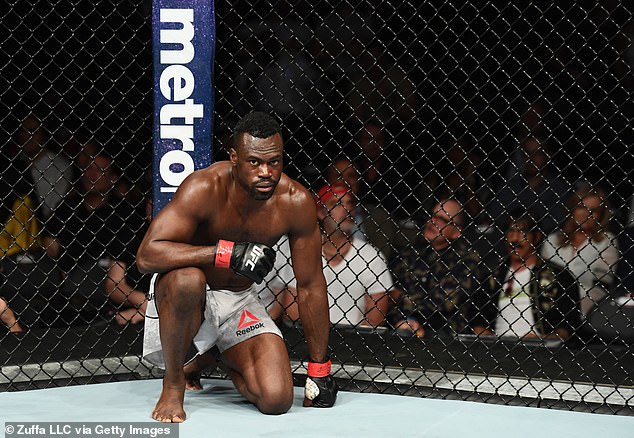 Uriah Hall (pictured) had a war of words with the Australian and said he is ready to knock the reality TV star senseless.