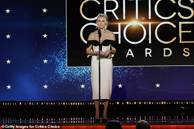 Joey Berlin, CEO of the Critics Choice Association, issued a statement announcing the event's postponement to January 26, per People; host Chelsea Handler seen in 2023 in LA