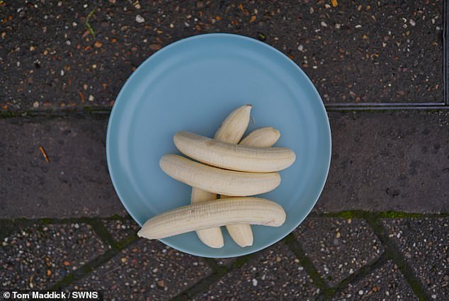 A neighbor left a note asking the attacker to stop leaving the fruit because it rots over time.