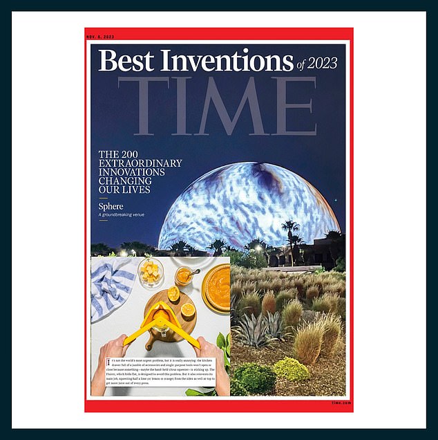 Mr. Gransbury's product was instantly recognized for its innovative design and, in 2023, was named one of Time magazine's best inventions and ranked among Oprah's favorite things.