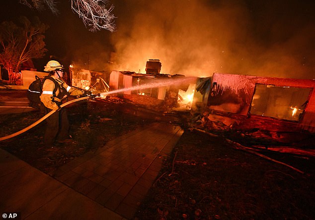 Overwhelmed Los Angeles firefighters made a plea for off-duty firefighters to help them encounter mounting obstacles like drying hydrants and abandoned cars blocking the roads