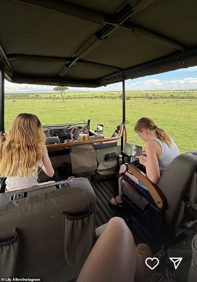 He also shared photos of the trio driving around in a car while taking photos of wildlife in the area.