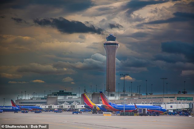 The bumpiest route in North America is from Albuquerque to Denver (above), and the latter is also the bumpiest airport in North America.