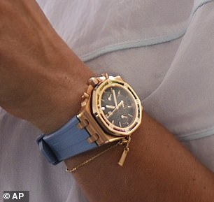 Sabalenka was spotted wearing an Audemars Piguet Royal Oak Offshore Automatic Chronograph