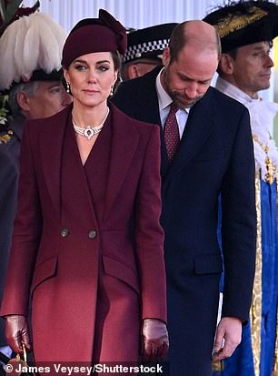 William stayed close to Kate at a public engagement