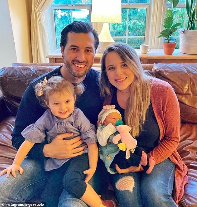 Jinger married her husband Jeremy Vuolo in 2016 and the couple has since welcomed two daughters together: Felicity, six, and Evangeline, four.