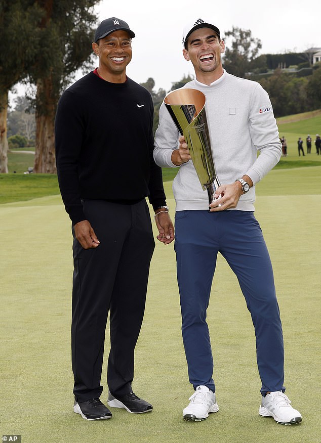 The Genesis Invitational, hosted by Tiger Woods (left), will be held at Riviera in February.