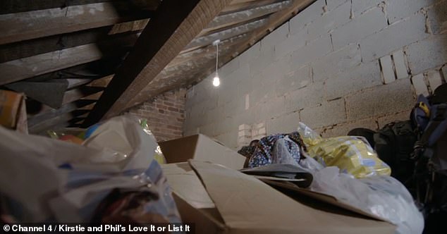 Previously, Carl and Katy's loft had been cold and drafty without any insulation (pictured before conversion)