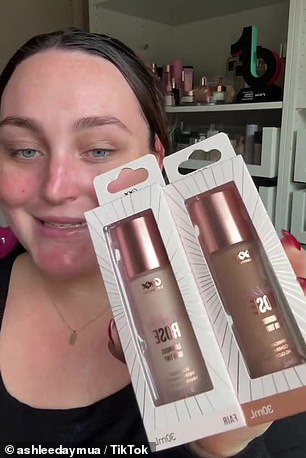 Ashlee then used Oxx Beauty's Illuminous Skin Tints, which sell for just $12