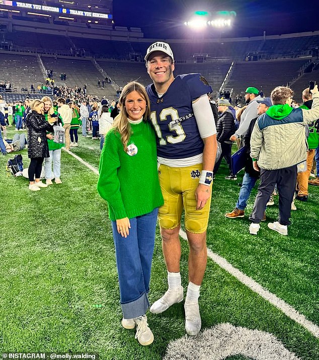 Leonard will lead the Notre Dame Fighting Irish against Penn State on Thursday night.