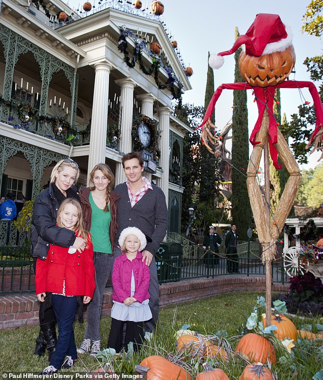 She and Pete met on the set of their 1995 film An Unfinished Affair and married in January 2001 (family pictured in 2011).