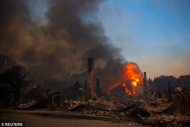 An infernal fire ripped through Pacific Palisades on Tuesday, quickly spreading to surrounding suburbs as a windstorm blew embers and debris in all directions.