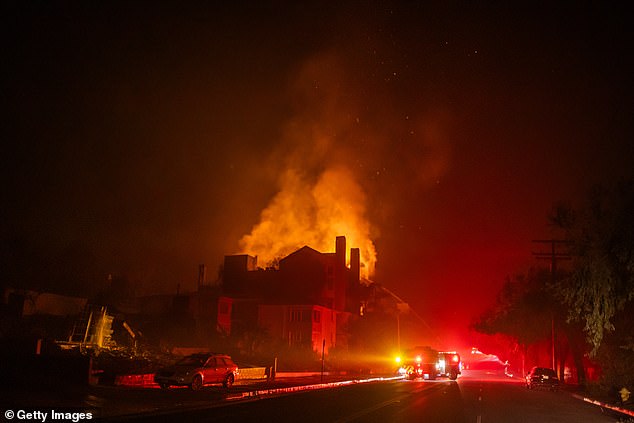 At least six people have died and nearly 180,000 have been forced from their homes amid the most destructive fire in the county's history.