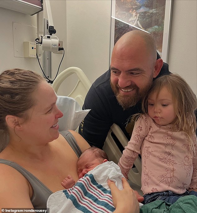 Rousey posted about giving birth to Liko'ula Pā'ūomahinakaipiha on Thursday night