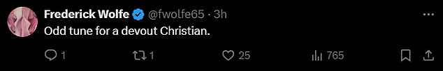 'Why would you sing something like that at a Christian funeral? Don't imagine heaven!!!!!????? Singing like this in a church,” asked a fifth