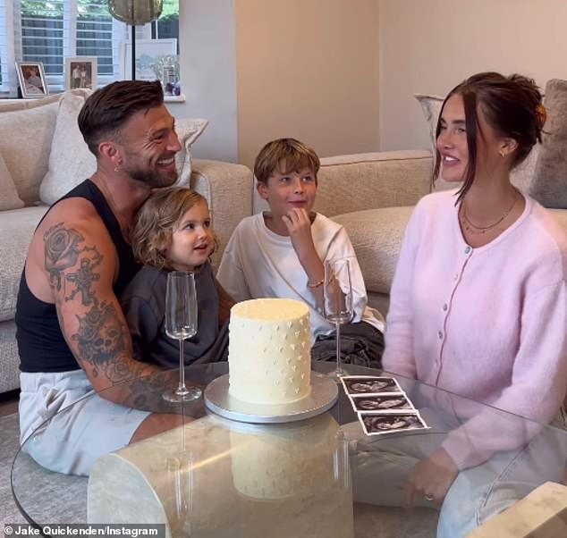 The couple took to Instagram in August to share a video of them finding out the gender of their child by cutting a cake dyed blue or pink.