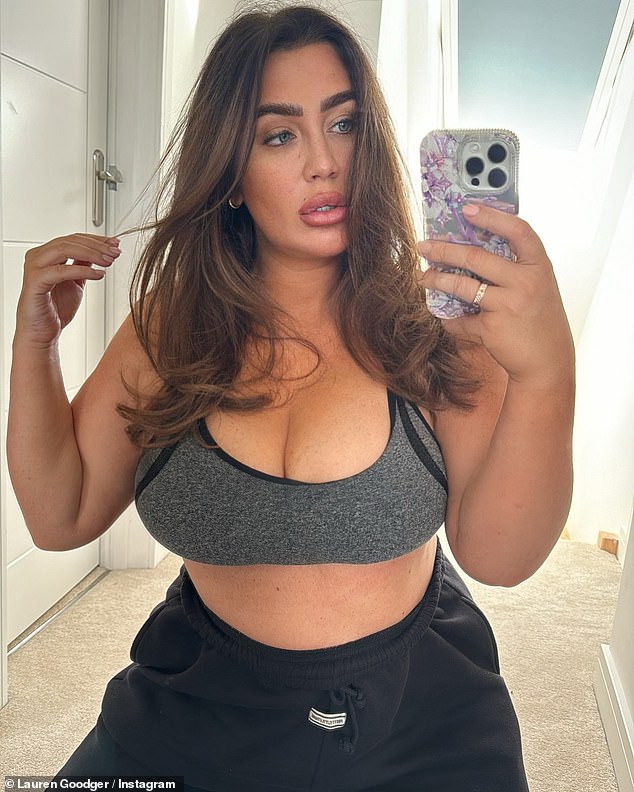 The TOWIE star, 38, has been open with fans about her struggles with her weight in the past, and even previously admitted she was 