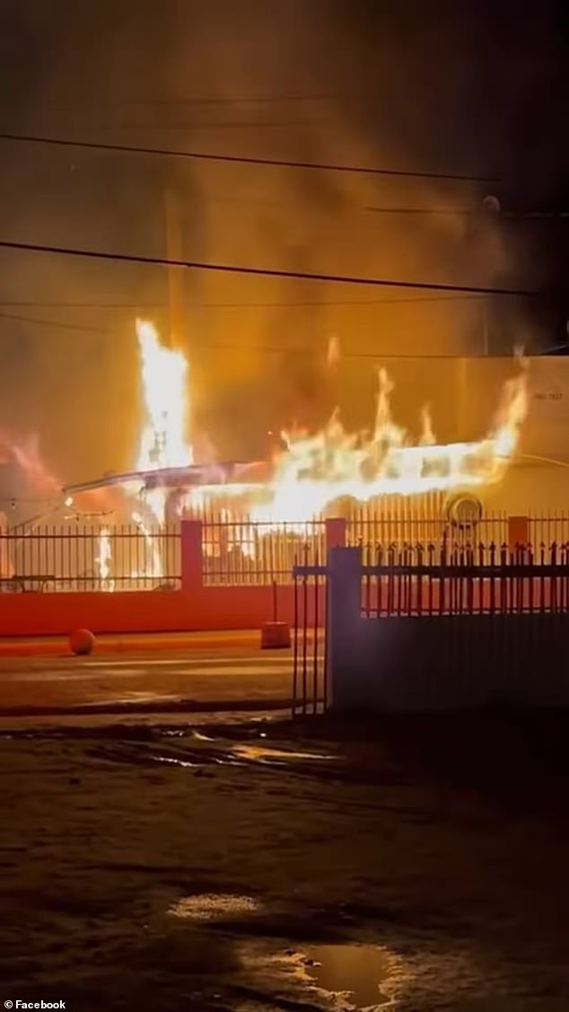 The bar burned down and Marinera restaurant and Artesanías Juavia were also affected by the fire.