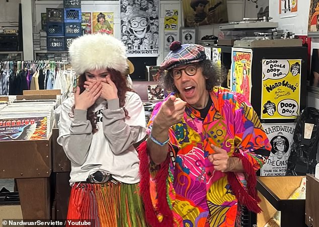 The singer spoke about her former job during an interview with Canadian journalist Nardwuar.