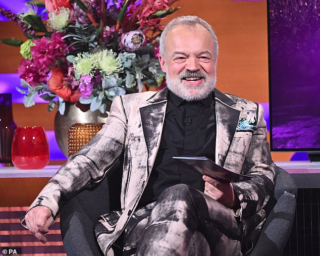 Social media users believed the painting was a lookalike of Graham Norton (pictured in 2023).