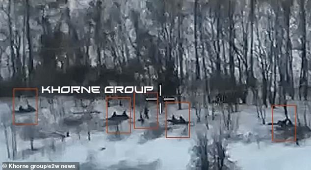 The Khorne Group, an organization linked to kyiv forces in the 116th Independent Mechanized Brigade and the 95th Air Assault Brigade, shared images showing what appeared to be North Korean soldiers stunned by a Ukrainian FPV drone overhead.