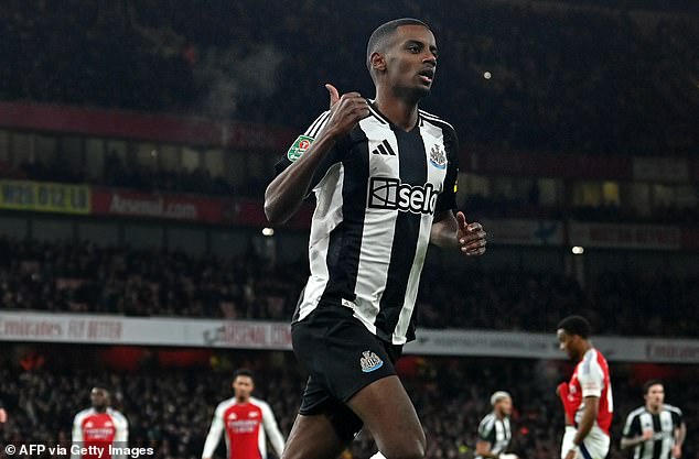 The Swedish striker is in top form for the Magpies and scored his 50th goal for the club in the 2-0 win over Arsenal this week.