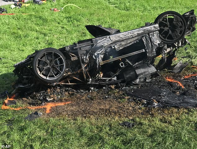 He endured a second brush with death after his £2 million Rimac supercar fell off a hill and burst into flames while racing at high speed through rural Switzerland in 2017.