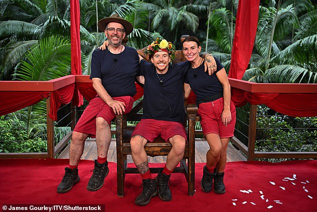 WAG took part in last year's series of the ITV show, finishing second with Richard Coles (left) and McFlyn's Danny Jones (centre).