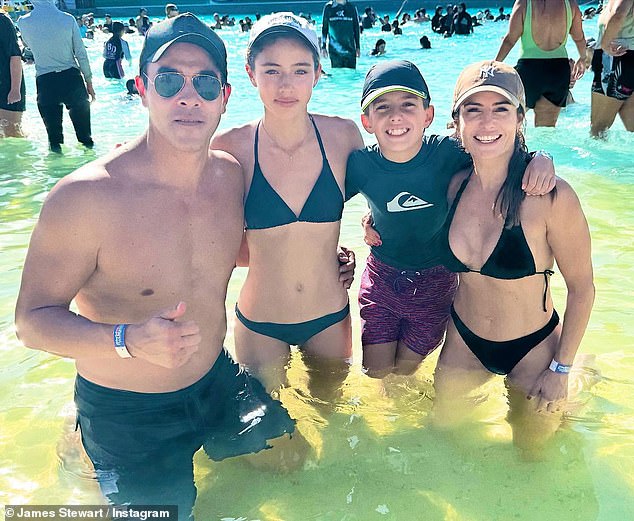 The Home and Away stars shared an intimate glimpse of their family vacation via Ada's Instagram account on Thursday.